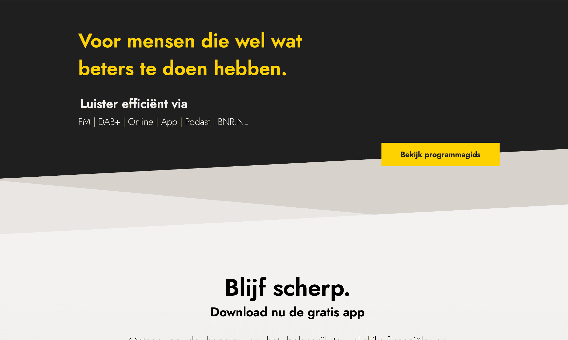 Radio player page