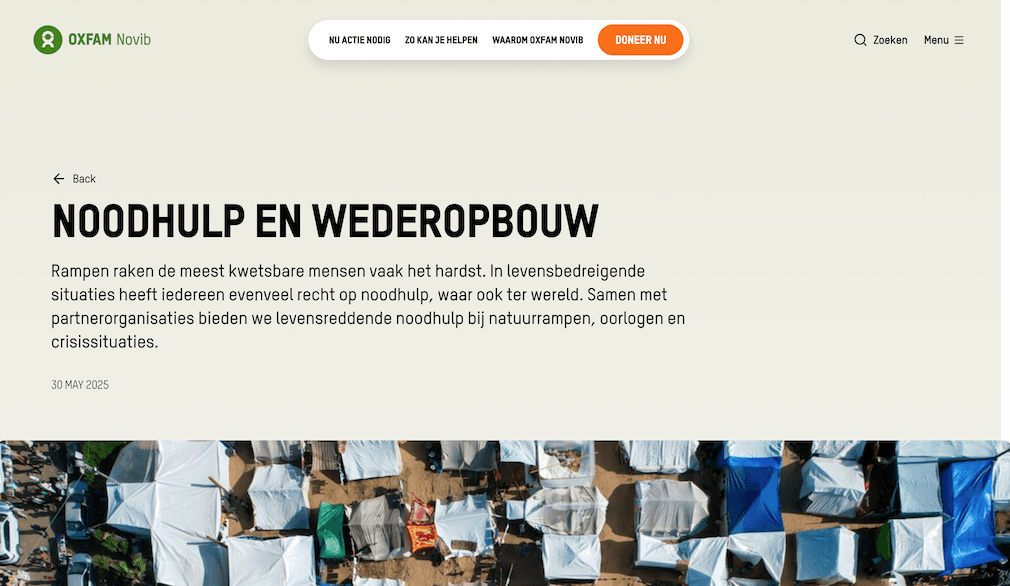 info page