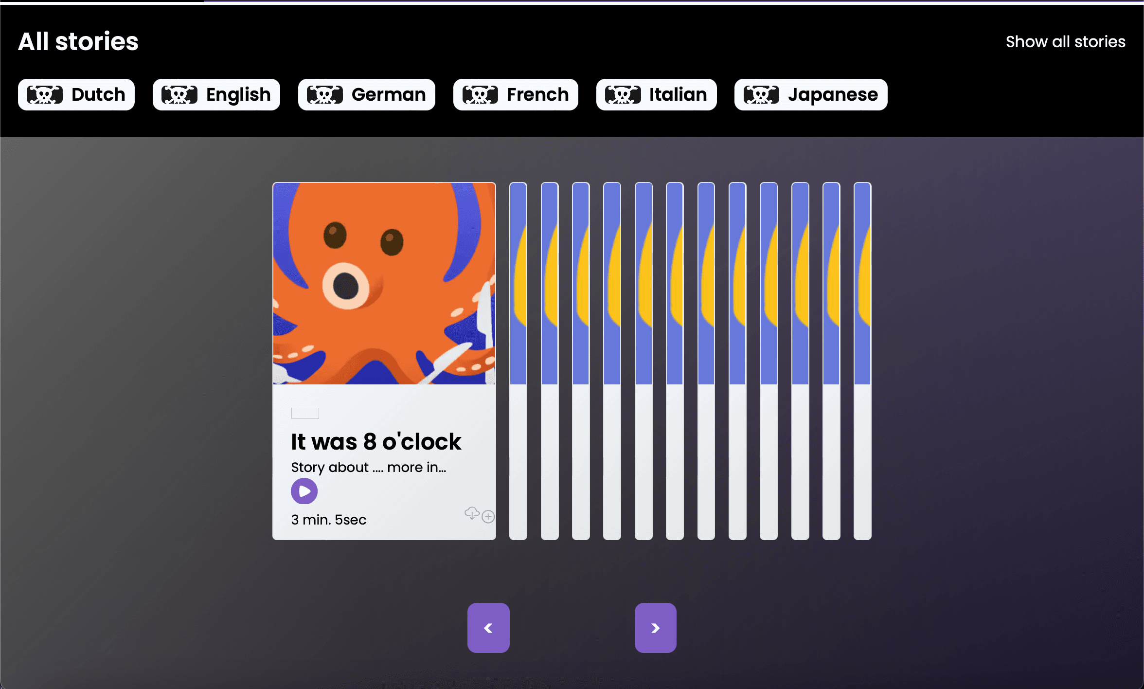 Lessons page